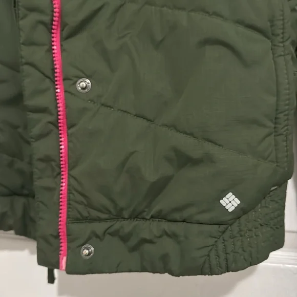 NWT Columbia Horizon Ride II Insulated Hooded JacketGreen Girl Size (14/16)
